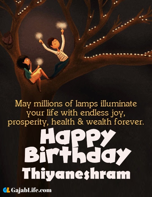 Thiyaneshram create happy birthday wishes image with name