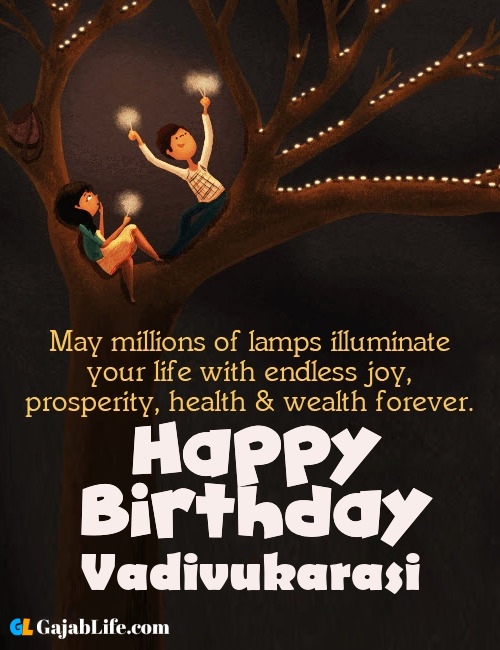 Vadivukarasi create happy birthday wishes image with name