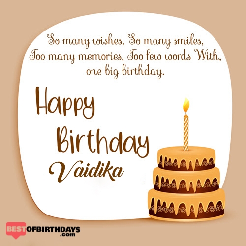 Create happy birthday vaidika card online free
