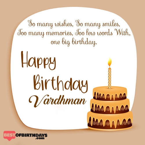 Create happy birthday vardhman card online free