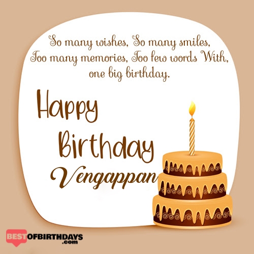 Create happy birthday vengappan card online free