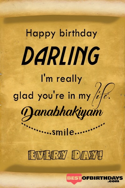 Danabhakiyam happy birthday love darling babu janu sona babby