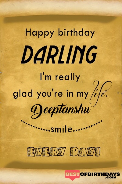 Deeptanshu happy birthday love darling babu janu sona babby