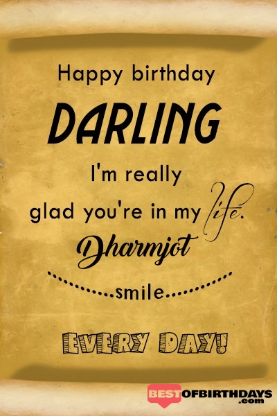 Dharmjot happy birthday love darling babu janu sona babby