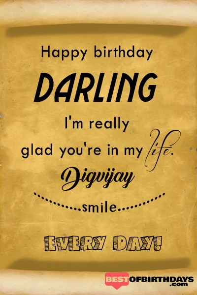 Digvijay happy birthday love darling babu janu sona babby