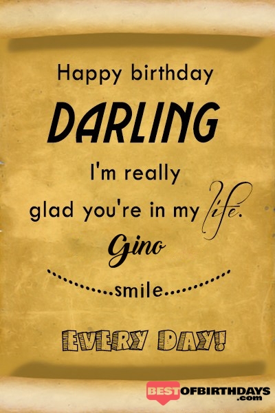 Gino happy birthday love darling babu janu sona babby