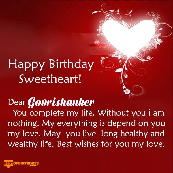 Govrishanker happy birthday my sweetheart baby