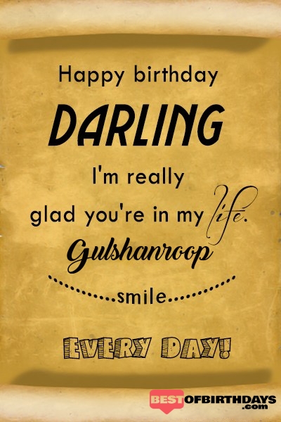 Gulshanroop happy birthday love darling babu janu sona babby