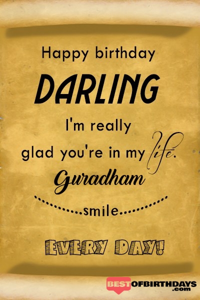 Guradham happy birthday love darling babu janu sona babby