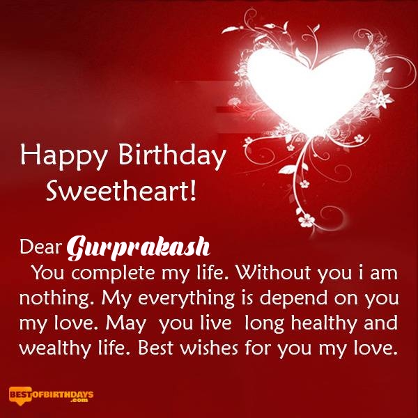 Gurprakash happy birthday my sweetheart baby