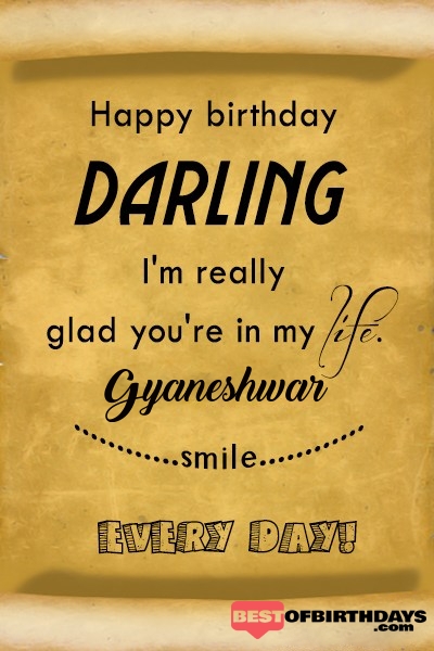 Gyaneshwar happy birthday love darling babu janu sona babby