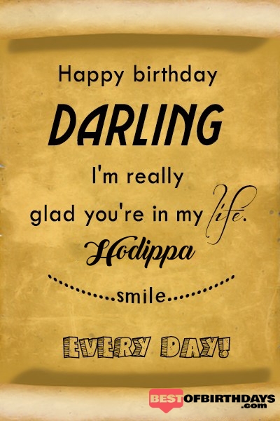 Hodippa happy birthday love darling babu janu sona babby