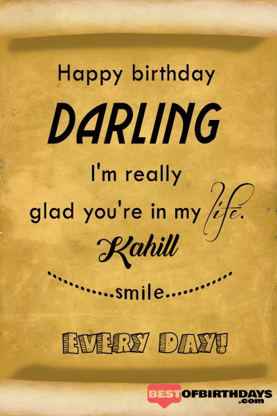 Kahill happy birthday love darling babu janu sona babby