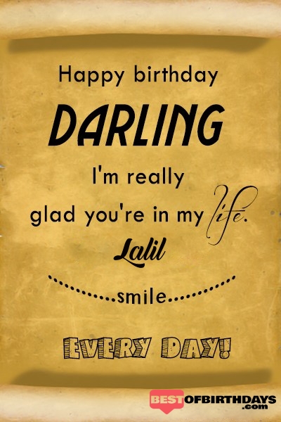 Lalil happy birthday love darling babu janu sona babby