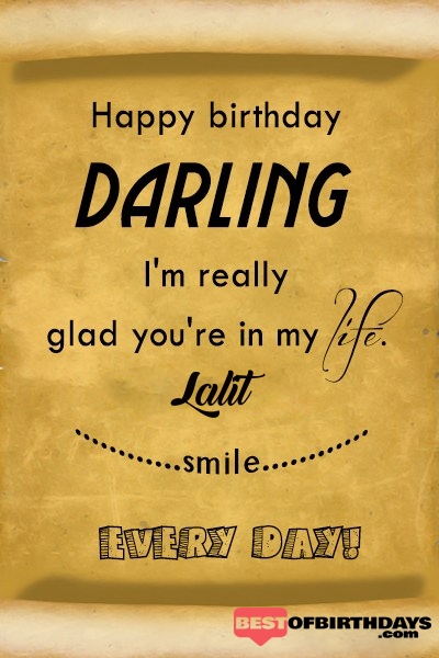 Lalit happy birthday love darling babu janu sona babby