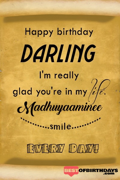 Madhuyaaminee happy birthday love darling babu janu sona babby