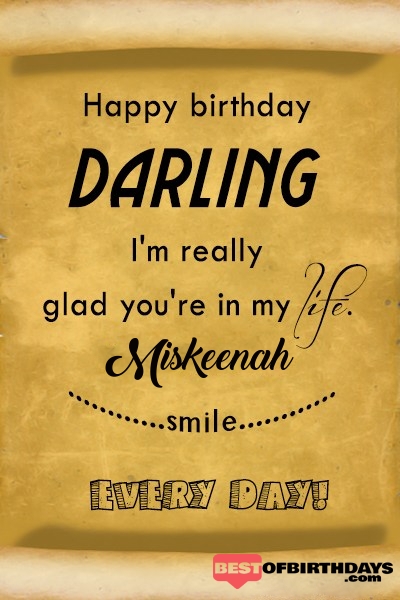 Miskeenah happy birthday love darling babu janu sona babby