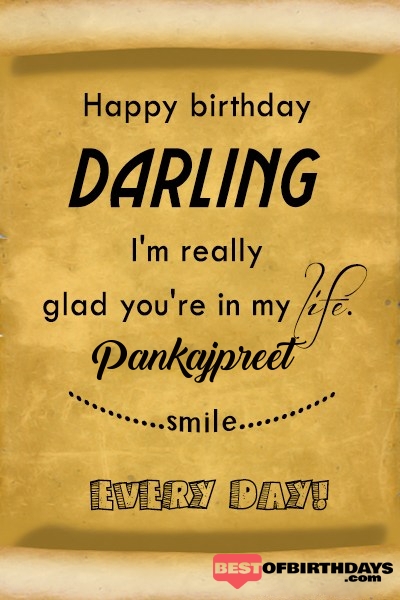 Pankajpreet happy birthday love darling babu janu sona babby