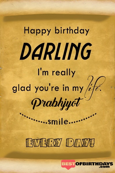 Prabhjyot happy birthday love darling babu janu sona babby