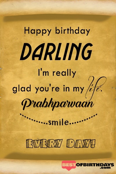 Prabhparvaan happy birthday love darling babu janu sona babby
