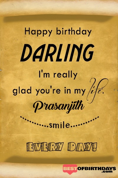 Prasanjith happy birthday love darling babu janu sona babby