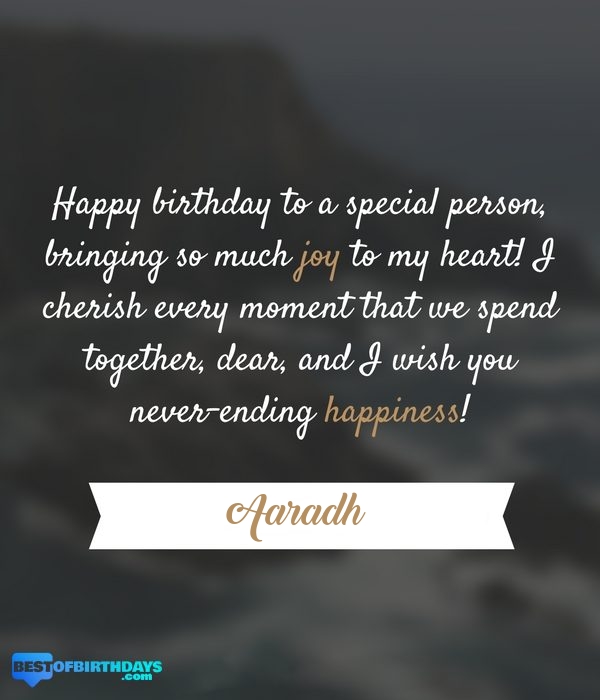 Aaradh romantic happy birthday love wish quate message image picture
