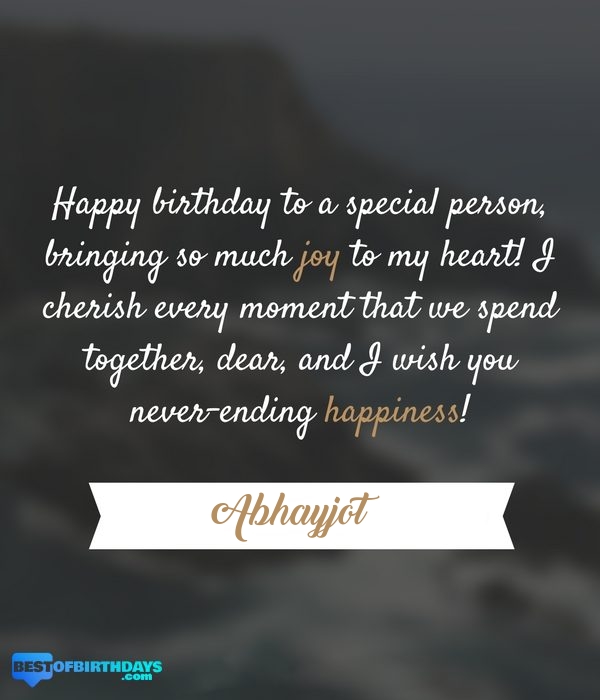 Abhayjot romantic happy birthday love wish quate message image picture