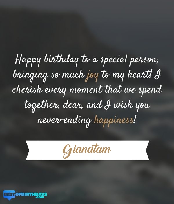 Gianatam romantic happy birthday love wish quate message image picture