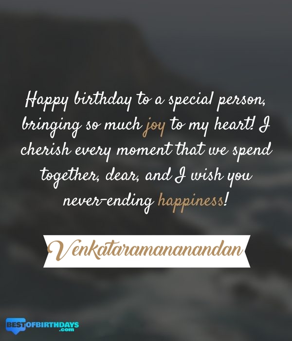 Venkataramananandan romantic happy birthday love wish quate message image picture