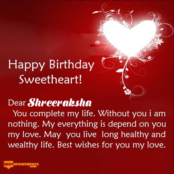 Shreeraksha happy birthday my sweetheart baby