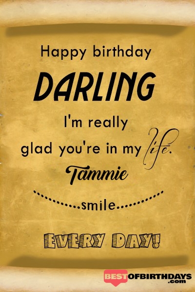 Tammie happy birthday love darling babu janu sona babby