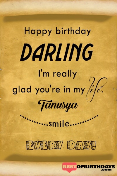 Tanusya happy birthday love darling babu janu sona babby