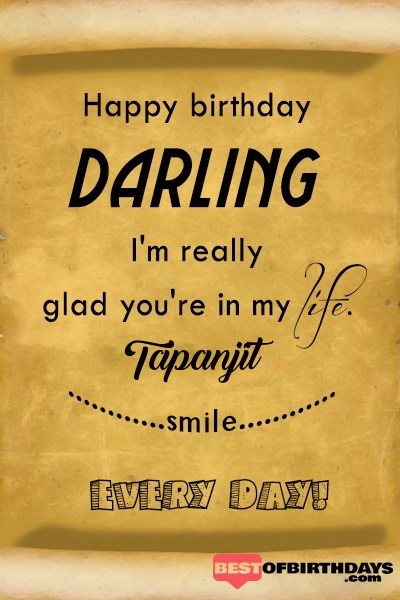 Tapanjit happy birthday love darling babu janu sona babby