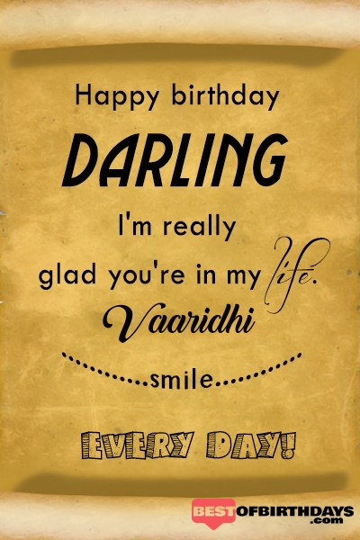 Vaaridhi happy birthday love darling babu janu sona babby