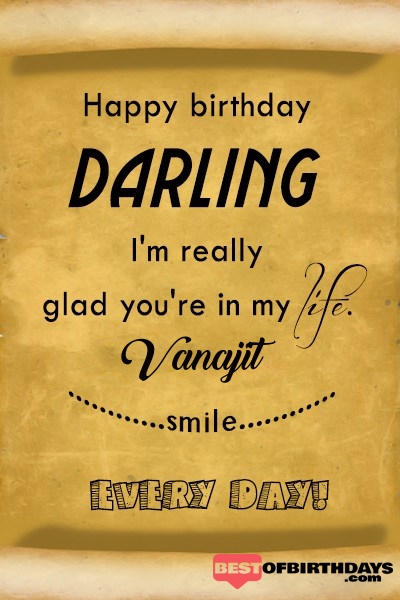 Vanajit happy birthday love darling babu janu sona babby