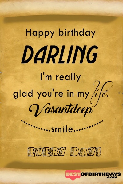 Vasantdeep happy birthday love darling babu janu sona babby