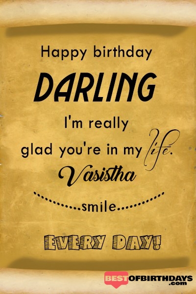 Vasistha happy birthday love darling babu janu sona babby