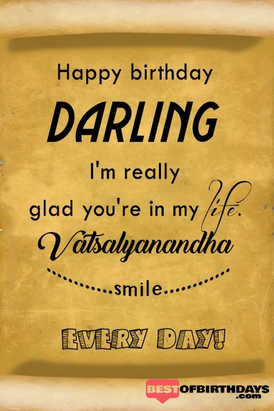 Vatsalyanandha happy birthday love darling babu janu sona babby