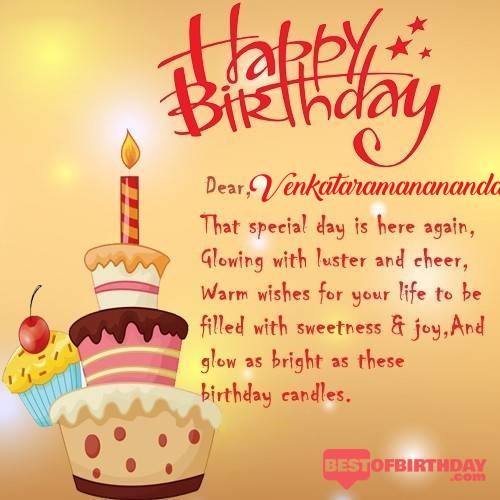 Venkataramananandan birthday wishes quotes image photo pic