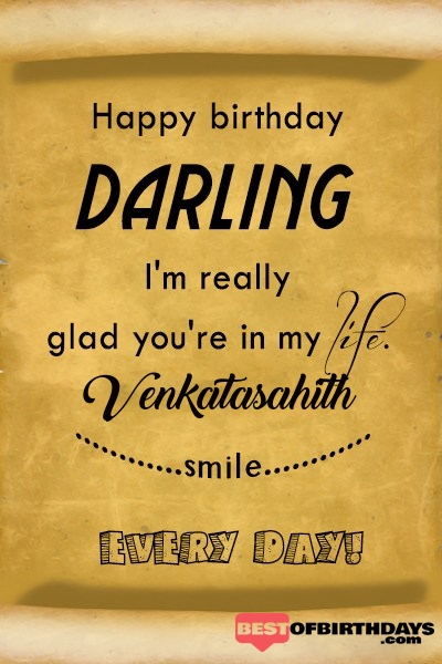 Venkatasahith happy birthday love darling babu janu sona babby