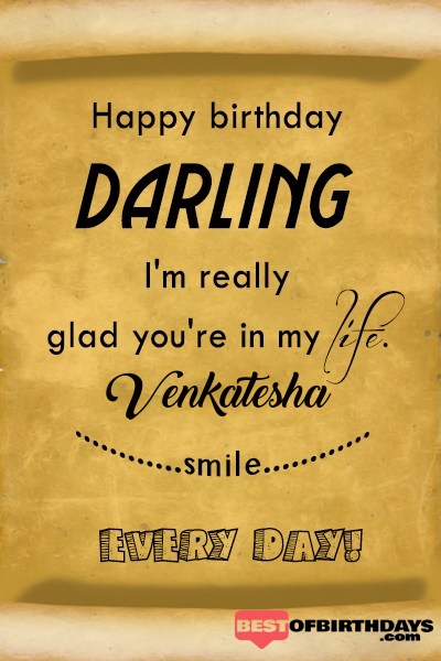 Venkatesha happy birthday love darling babu janu sona babby