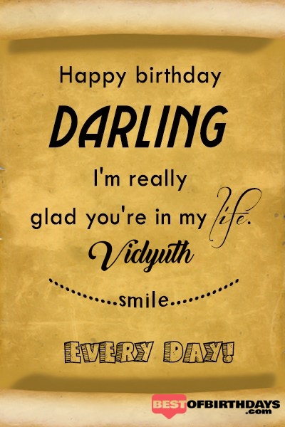 Vidyuth happy birthday love darling babu janu sona babby