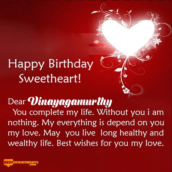 Vinayagamurthy happy birthday my sweetheart baby