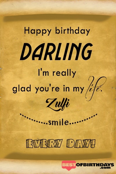 Zulfi happy birthday love darling babu janu sona babby